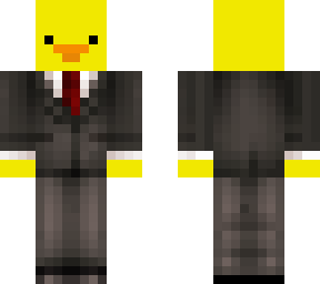 duck with a suit