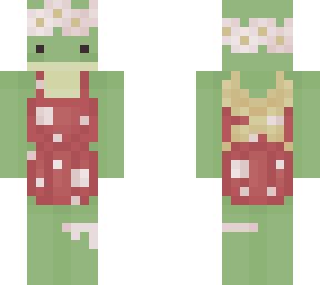 frog fairy w/ dress and flower crown!