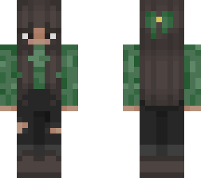 green sweater