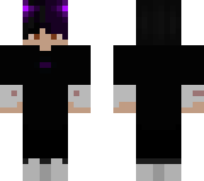 half black half purple skin