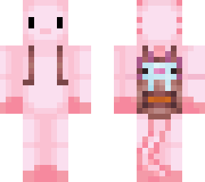 pink axolot with a friend