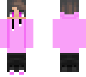 pink hoodie