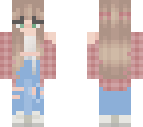 pink plaid girl