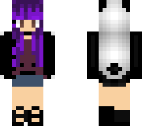 purple girl panda