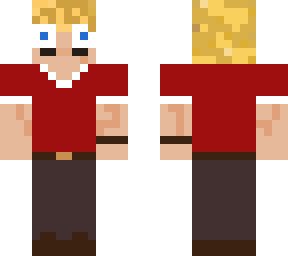 responsble red shirt man