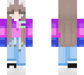 bi***ual pride cat girl (retexur and fist skin shared)