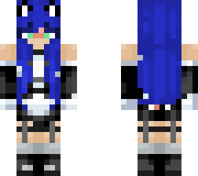 blue catgirl