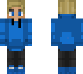 blued w/ lighter hair