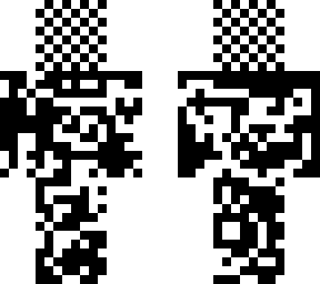 checkered head skin