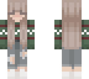 christmas sweater {light brown hair}