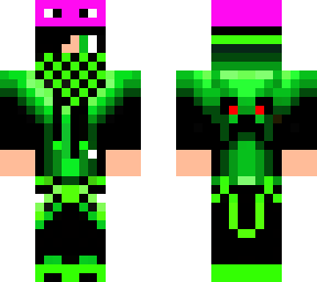 creeper guy with axolotl on head