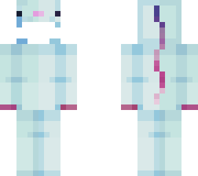 cyan axolotl onesie