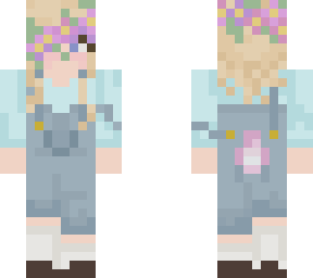 flower girl with antlers