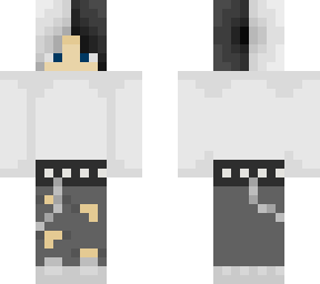 male with split dyed hair
