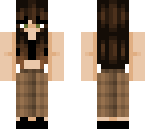 plaid pants girl