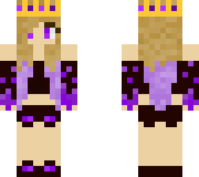 purple flame with crown