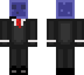 purple slime in a suit