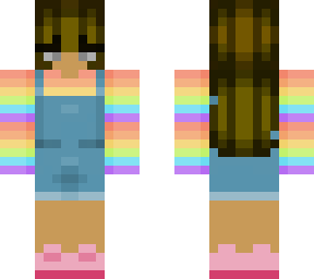 rainbow (brown hair, girl) 2