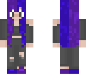 split dye blue and purple