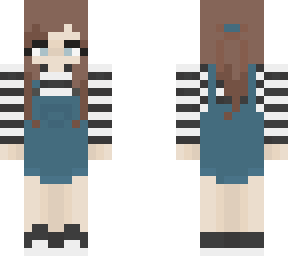 striped overalls