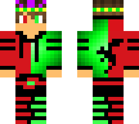 watermelone dragon boy with a crown