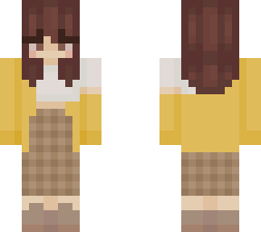yellow cardigan