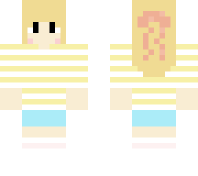 yellow striped shirt :] // pink bow <33 // plenda