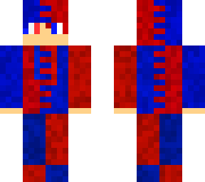 blue and red boy