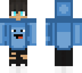 blue hoodie
