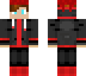 boy with blue eyes in red and black jacket