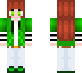 clover (emerald wolf girl) with jacket