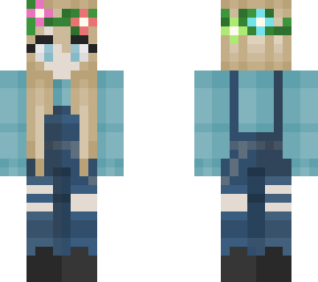 cute overalls with flowers remake