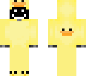 dark man in duck suit