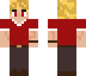 evil red shirt man