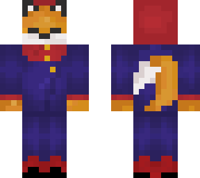 fox wearing yuji itadori uniform(hood up)