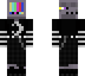 goth moon tv head