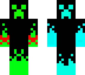green and blue creeper