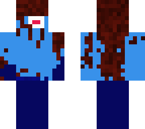 hair monster/ blue human