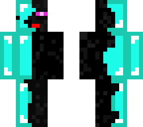 half skeppy-half enderman