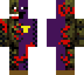 half springtrap half purple guy