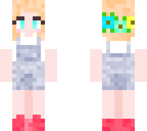 i dunno, flowers and overalls
