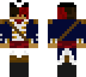 l'manburg skin(half red+black hair)