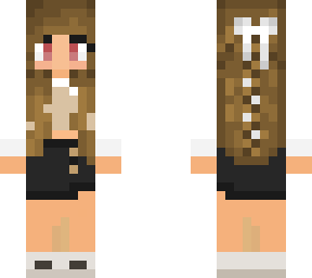 leather skirt with cream vest