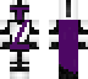 purple and white mandolorian