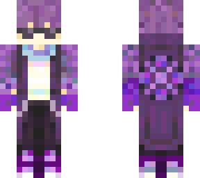 purple hair sunglasses