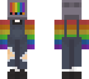 rainbow pride tv head