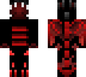 red and black dragon