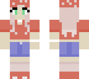 red light-skinned mushroom girl