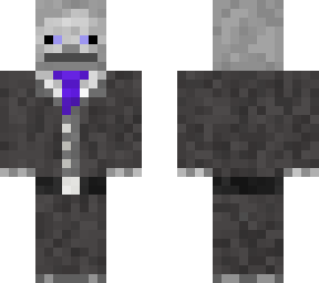 skeleton with a suit