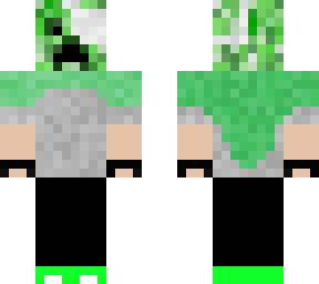 survivor whit a creeper hoodie